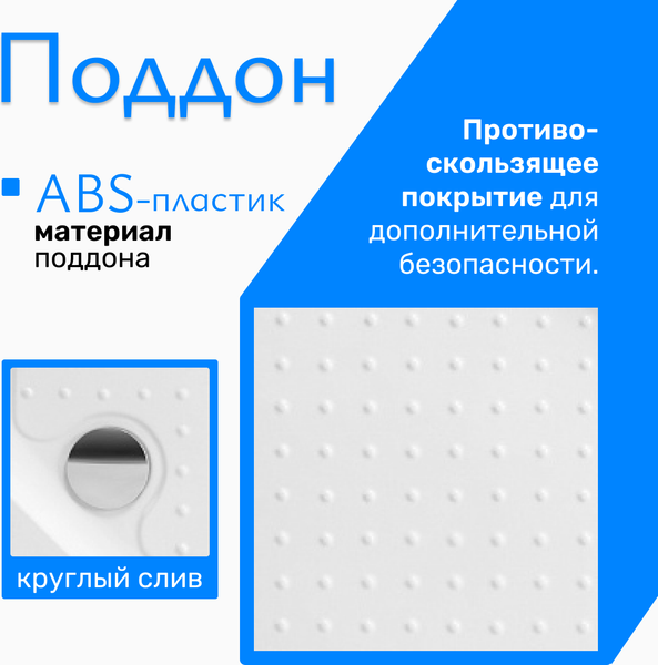 Изображение товара Душевой поддон Saniteco SE90 (90x90)