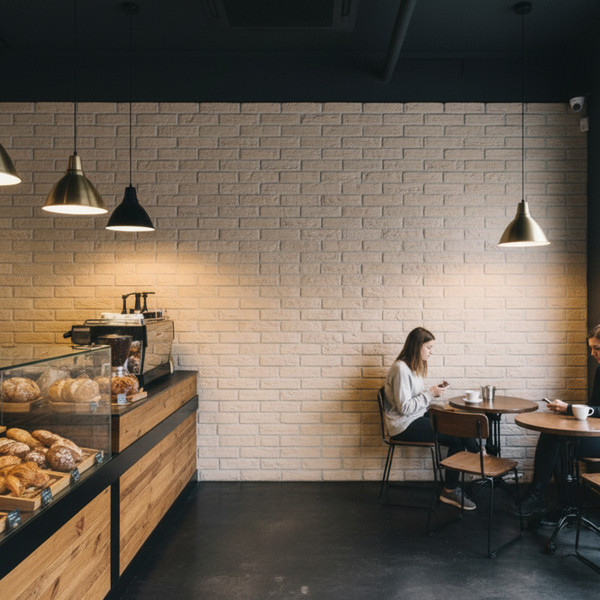 Изображение товара Декоративный камень бетонный РуБелЭко Кирпич Римский КР-002 (слоновая кость)