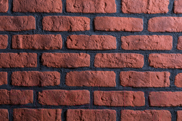 Изображение товара Декоративный камень бетонный РуБелЭко Кирпич Средневековый КС-010 (красный с тонировкой)