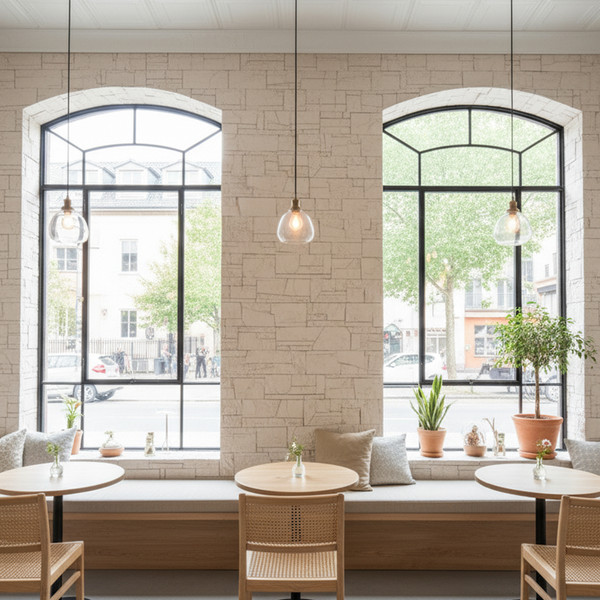 Изображение товара Декоративный камень бетонный РуБелЭко Доломит ДЛ-001 (слоновая кость)