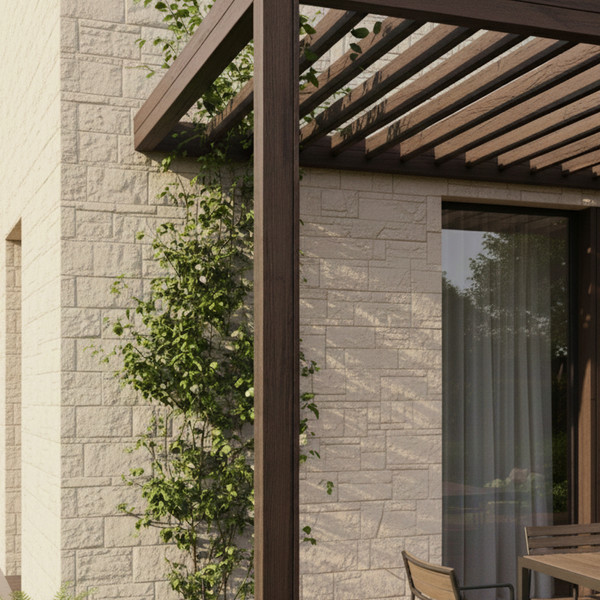 Изображение товара Декоративный камень бетонный РуБелЭко Доломит ДЛ-001 (слоновая кость)