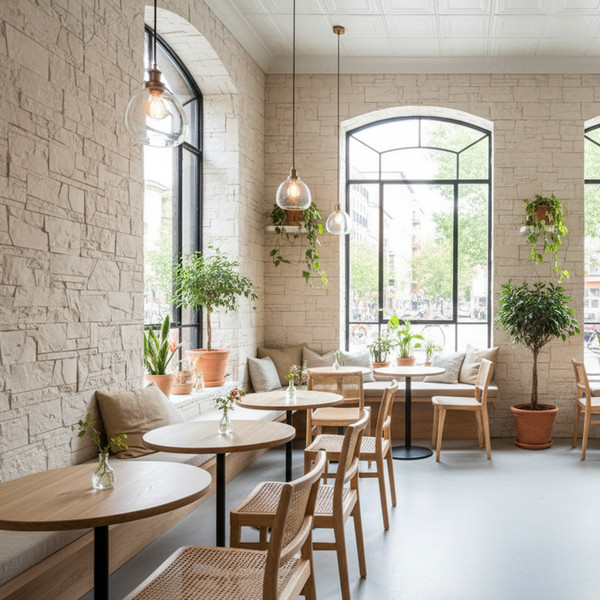 Изображение товара Декоративный камень бетонный РуБелЭко Доломит ДЛ-001 (слоновая кость)