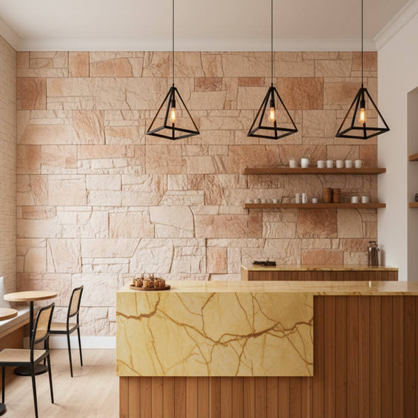 Изображение товара Декоративный камень бетонный РуБелЭко Доломит ДЛ-002 (слоновая кость с тонировкой)