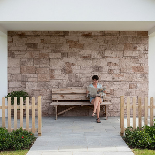 Изображение товара Декоративный камень бетонный РуБелЭко Доломит ДЛ-003 (бежевый с тонировкой)