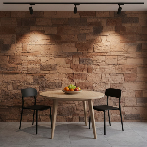 Изображение товара Декоративный камень бетонный РуБелЭко Доломит ДЛ-005 (коричневый с тонировкой)