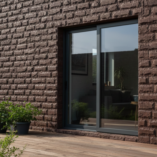 Изображение товара Декоративный камень бетонный РуБелЭко Скала СК-003 (красный с травлением)