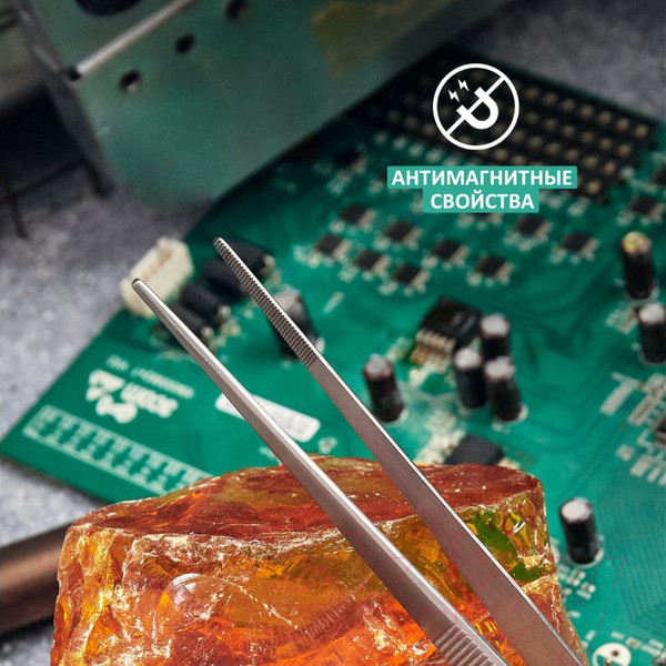 Изображение товара Пинцет монтажный Rexant Профи 12-0347