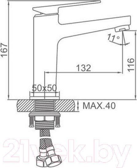 Изображение товара Смеситель Ledeme L1078