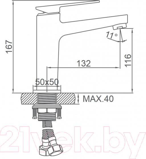 Изображение товара Смеситель Ledeme L1078U (графит)