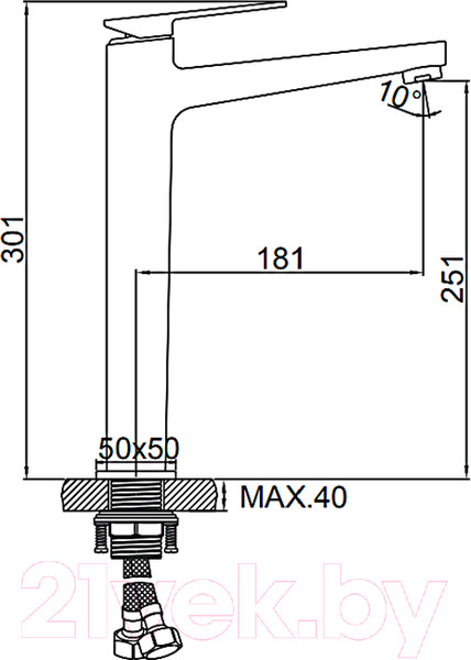 Изображение товара Смеситель Ledeme L1178U (графит)