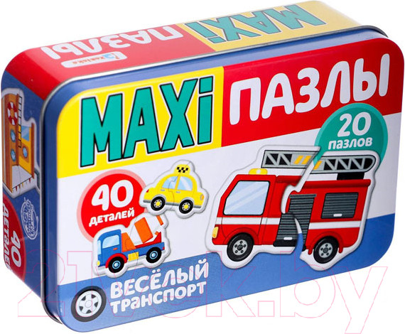 Изображение товара Набор пазлов Puzzle Time Веселый транспорт Макси-пазлы / 4868652 (29эл)