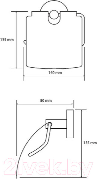 Изображение товара Держатель для туалетной бумаги Bemeta Graphit 156112012