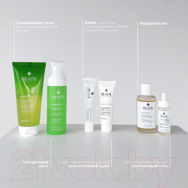 Изображение товара Крем для лица Rilastil Acnestil Attiva Для кожи с несовершенствами склонной к акне (40мл)