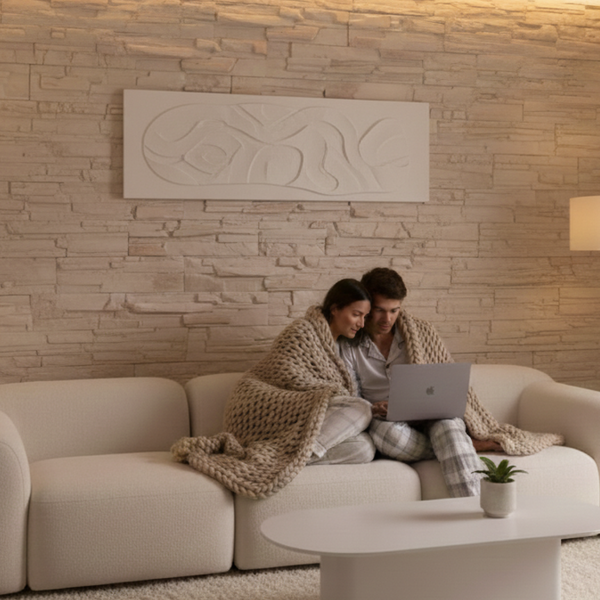 Изображение товара Декоративный камень бетонный РуБелЭко Спарта СП-007 (слоновая кость с тонировкой)