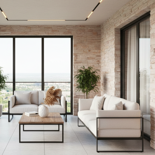 Изображение товара Декоративный камень бетонный РуБелЭко Спарта СП-007 (слоновая кость с тонировкой)