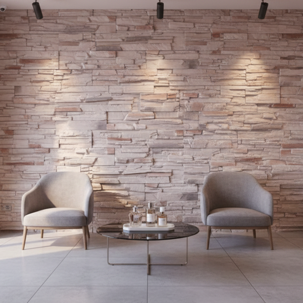 Изображение товара Декоративный камень бетонный РуБелЭко Спарта СП-008 (бежевый с тонировкой)