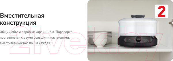 Изображение товара Пароварка стационарная Tefal VC139810