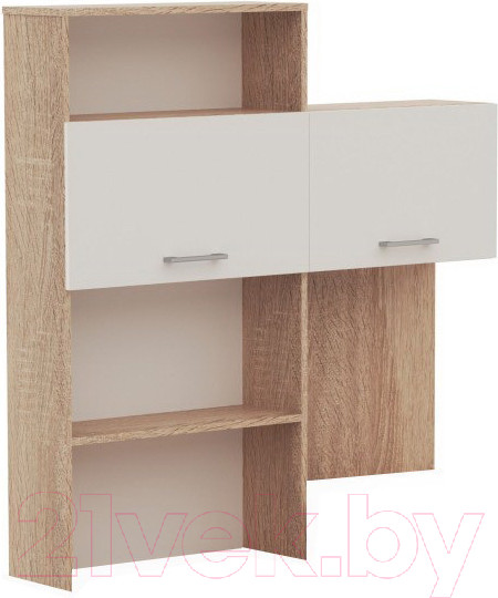 Изображение товара Надстройка для стола Империал Гарвард угловая 120 ЛВ (дуб сонома/белый)
