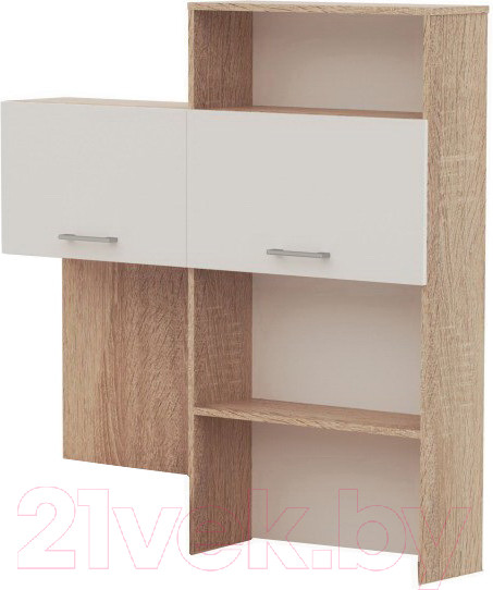 Изображение товара Надстройка для стола Империал Гарвард угловая 120 ПР (дуб сонома/белый)