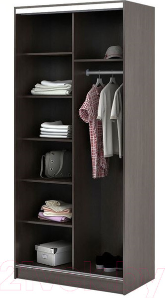 Изображение товара Шкаф-купе Стендмебель Альянс 1.0 (венге)