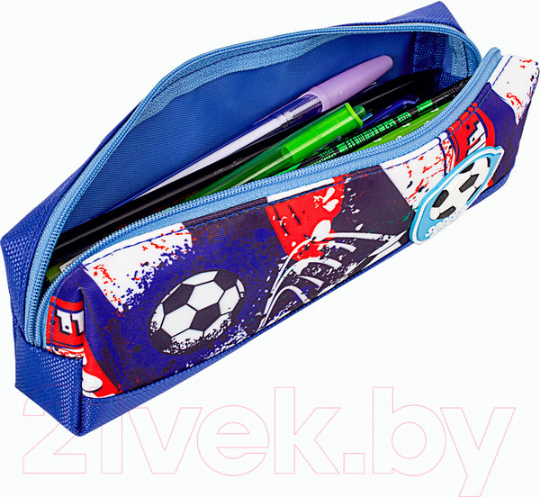 Изображение товара Пенал Юнландия Football / 270270  (синий)