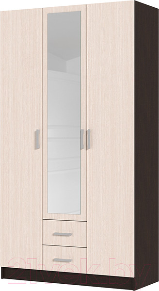 Изображение товара Шкаф Стендмебель Трио трехстворчатый (дуб белфорт/венге)