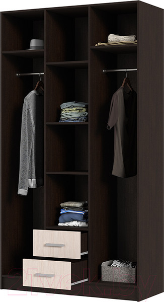 Изображение товара Шкаф Стендмебель Трио трехстворчатый (дуб белфорт/венге)