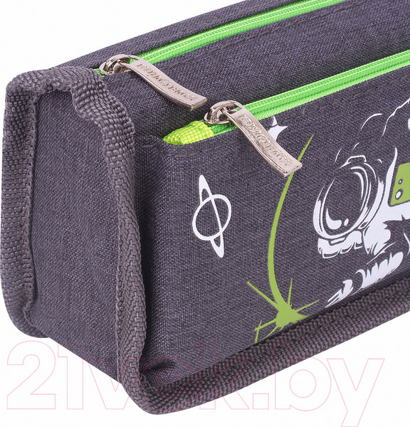 Изображение товара Пенал Юнландия Cosmonaut / 270275 (серый)