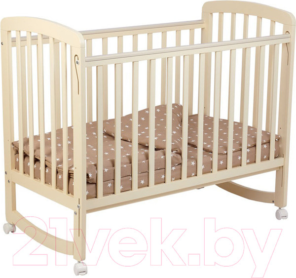 Изображение товара Детская кроватка Polini Kids Simple 304 / 0003109-03 (бежевый)