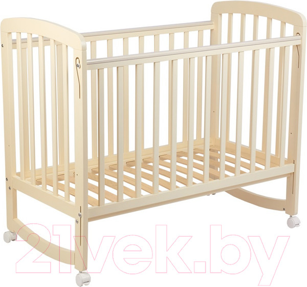 Изображение товара Детская кроватка Polini Kids Simple 304 / 0003109-03 (бежевый)