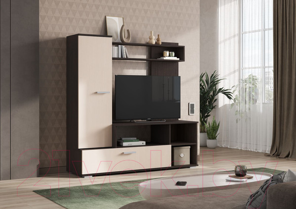 Изображение товара Стенка Стендмебель Лима (дуб белфорт/венге)