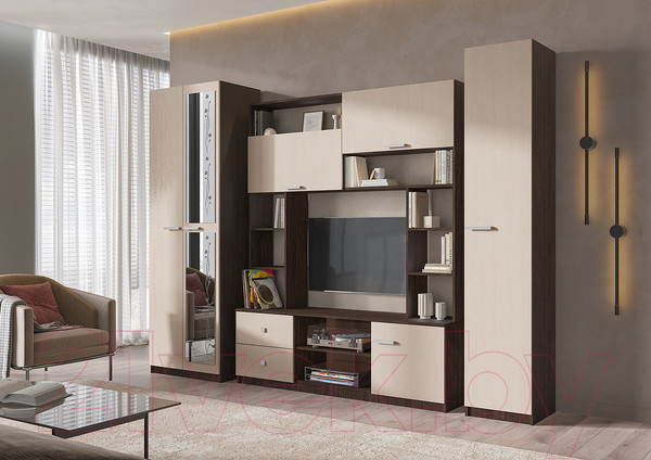 Изображение товара Стенка Стендмебель Марта-М (дуб белфорт/венге)