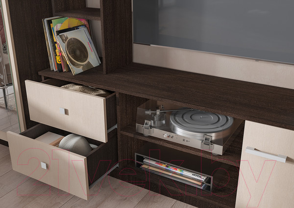 Изображение товара Стенка Стендмебель Марта-М (дуб белфорт/венге)