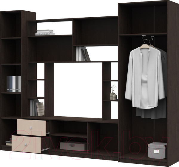 Изображение товара Стенка Стендмебель Марта-М (дуб белфорт/венге)