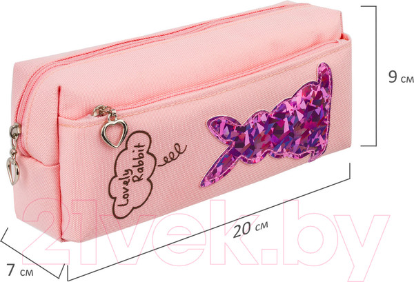 Изображение товара Косметичка Юнландия Зайка / 228988 (розовый)