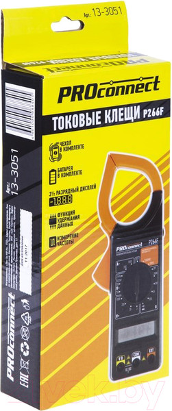 Изображение товара Клещи токоизмерительные PROconnect P266F (13-3051)