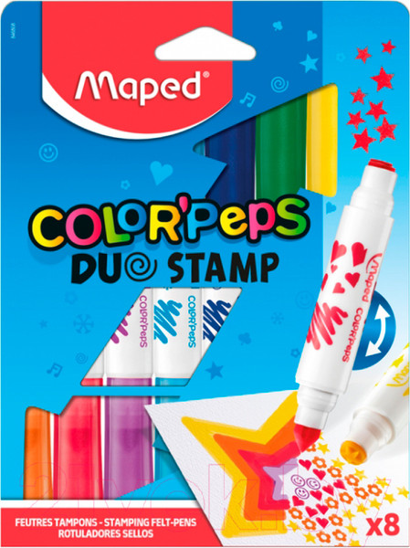Изображение товара Фломастер-штамп Maped Color Peps Duo Stamps / 846808 (8шт)