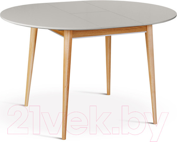 Изображение товара Обеденный стол ТехКомПро Арека К950 95x95-125 / 121377 (бук/тон шале/тон подстолья 2/ножка 8)