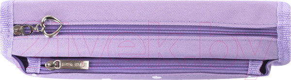 Изображение товара Пенал Юнландия Heart / 270259 (фиолетовый)