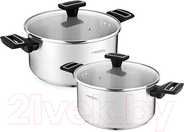 Изображение товара Набор кастрюль Vensal Velours Noir / VS1504