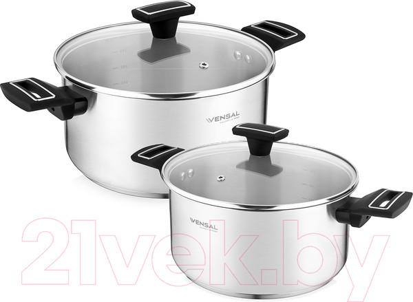 Изображение товара Набор кастрюль Vensal Velours Noir / VS1504