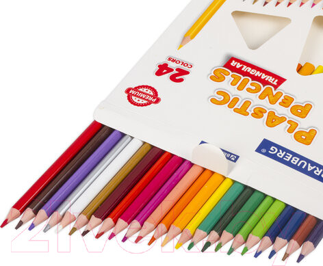Изображение товара Набор цветных карандашей Brauberg Premium / 181663 (24цв)