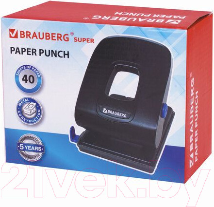 Изображение товара Дырокол Brauberg Extra / 229093 (черный)