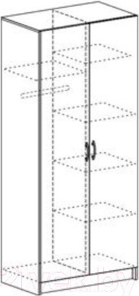 Изображение товара Шкаф Стендмебель Басса ШК-556 (дуб белфорт/венге)