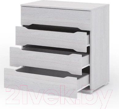 Изображение товара Комод Стендмебель Валенсия КМ-011 4 ящика (ясень анкор)