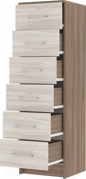 Изображение товара Комод Стендмебель Гармония КМ-602 (ясень шимо светлый/ясень шимо темный)