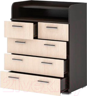 Изображение товара Комод Стендмебель №1 (дуб белфорт/венге)