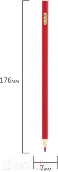 Изображение товара Набор цветных карандашей Пифагор Жираф /181249 (6шт)