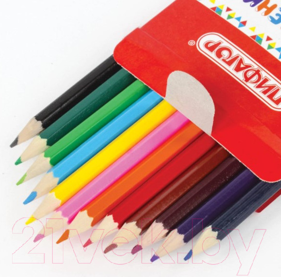 Изображение товара Набор цветных карандашей Пифагор Эники-Беники / 181346 (12шт)