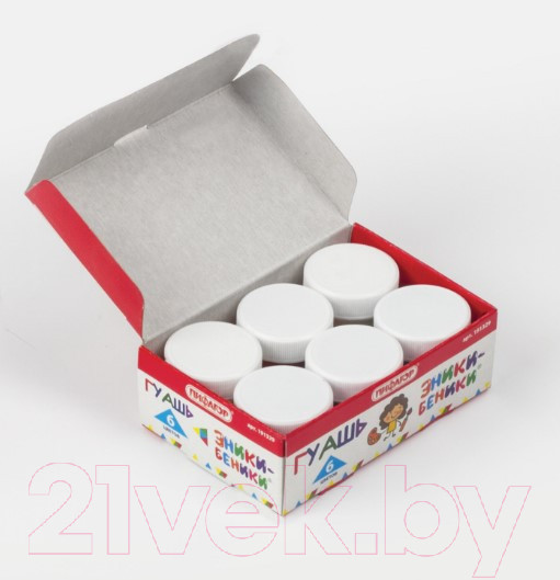 Изображение товара Гуашь Пифагор Эники-Беники / 191329 (6цв)